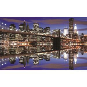 Postershop Fototapeta: Noční Brooklyn Bridge (2) - 184x254 cm