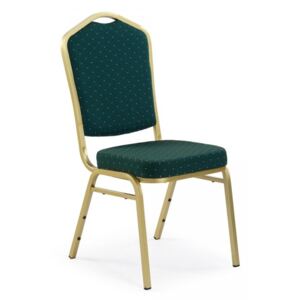 Jídelní židle Rylee tmavě zelená / zlatá