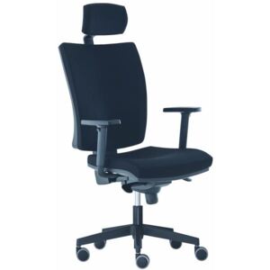 Kancelářská židle ALBA LARA VIP s podhlavníkem BLACK27