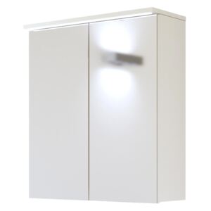 Závěsná skříňka se zrcadlem - GALAXY 840 white, šířka 60 cm, bílá