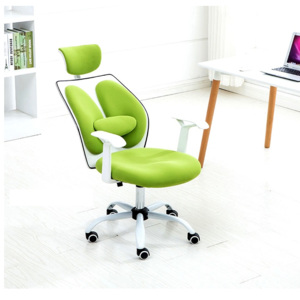 Kancelářská židle v kombinaci bílá a zelená TK3069