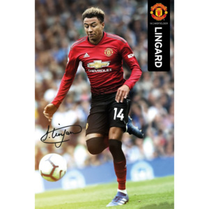 Plakát, Obraz - Manchester United - Lingard 18-19, (61 x 91,5 cm)