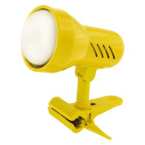 Lampa s klipem E14 malá žlutá