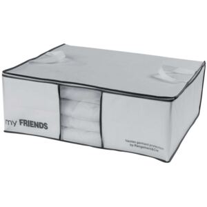 Úložný box na 2 peřiny Compactor "My Friends " 58,5 x 68,5 x 25,5 cm, bílý polypropylén