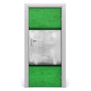Samolepící fototapeta na dveře Zelená zeď