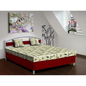 Nabytekmorava Čalouněná postel s úložným prostorem Bruno 200x170 cm Barva: bordó