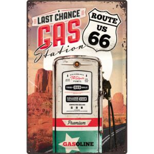 Nostalgic Art Plechová cedule: Route 66 (Gas Station) - 60x40 cm