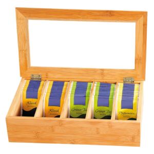 Krabička na čaj s víkem, bambusová, KESPER