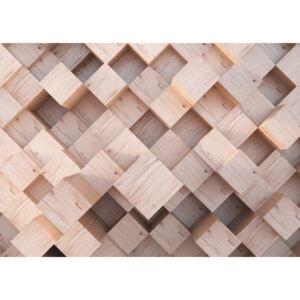 Fototapeta AG Abstrakce dřevěné kostky FTNXXL-2496 | 360x270 cm