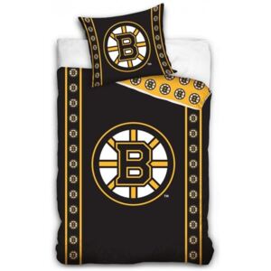TipTrade (CZ) • NHL Hokejové povlečení Boston Bruins - 100% bavlna Refoncé - 70x90 cm + 140x200 cm