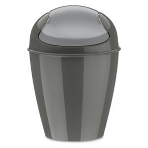 DEL XXS stolní odpadkový koš s poklopem0,9l KOZIOL (barva-tmavě šedá)