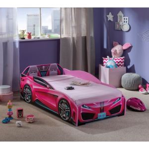 Čilek Dětská postel auto 70x130 cm Spyder růžová