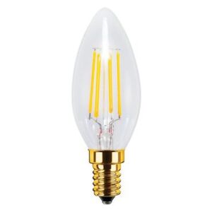 SEGULA LED Candle 4W(30W) čirá / E14 / 320lm / 2200K / stmívatelné / A+ (50253-S) - Segula LED žárovka 50253 230 V, E14, 4 W = 30 W, teplá bílá, A+ (A++ - E), stmívatelná, vlákno