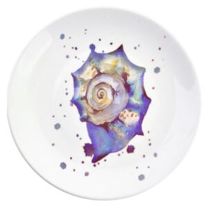 Dekorativní keramický talíř Clayre & Eef Seasnail, ⌀ 20 cm