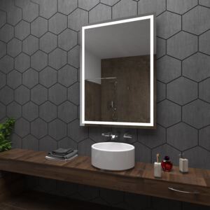 Koupelnové zrcadlo s LED podsvícením 70x80 cm ATLANTA
