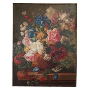 Clayre & Eef - Obraz na plátně VASE WITH FLOWERS 50634 50634