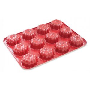 Forma na cupcake plát s 12 ks Nordic Ware (Barva-červená)