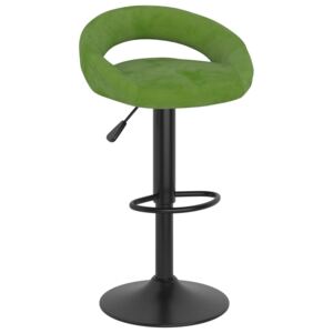 Barová stolička světle zelená samet