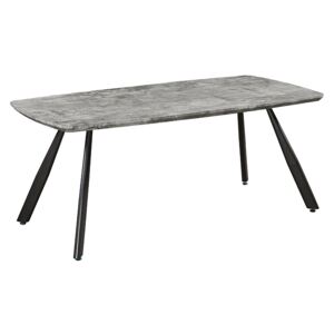 Kondela Jídelní stůl, 180 cm, beton / černá, ADELON