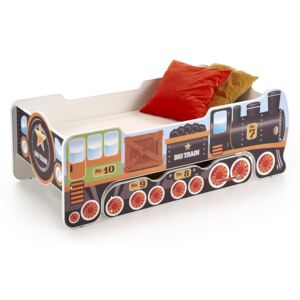 Dětská postel se šuplíkem LOKOMOTIVA 140x70 cm + MATRACE