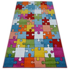 MAXMAX Dětský koberec Puzzle barevný
