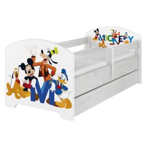 Dětská postel Disney - MICKEY FRIENDS 140x70 cm