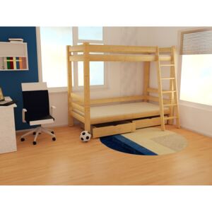 Dětská patrová postel z MASIVU 180x80 cm - 8X8 3A