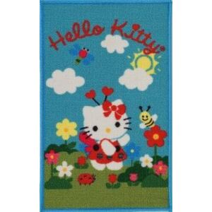 Dětský koberec HELLO KITTY - na louce 120x80 cm