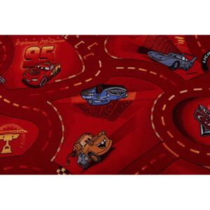 Dětský koberec CARS červený červená