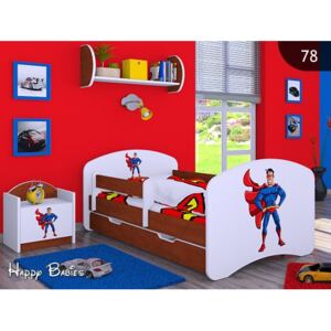 Dětská postel se šuplíkem 180x90cm SUPERMAN - kalvados