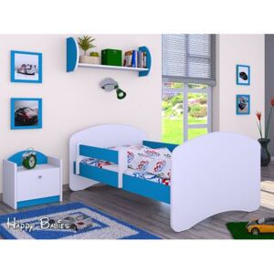 Dětská postel bez šuplíku 160x80cm BEZ MOTIVU - modrá