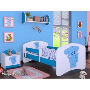 Dětská postel bez šuplíku 160x80cm SLON - modrá