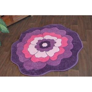 Dětský koberec KVÍTEK fialový