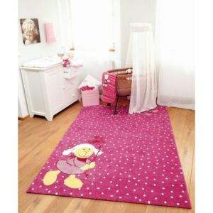 Dětský koberec OVEČKA SCHNUGGI - růžový