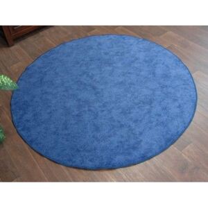 MAXMAX Kulatý koberec SERENADE - modrý modrá