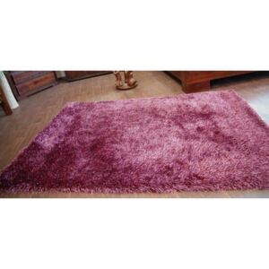 Kusový koberec SHAGGY LOVE - purpurový
