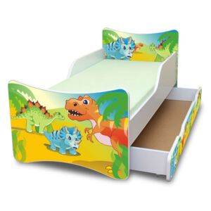 Dětská postel se šuplíkem 140x70 cm - DINO