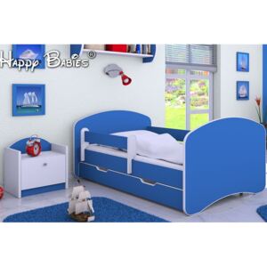 Dětská postel se šuplíkem 180x90 cm - TMAVĚ MODRÁ