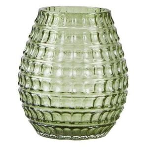 Villa Collection, Skleněná váza se vzorem Green | Zelená