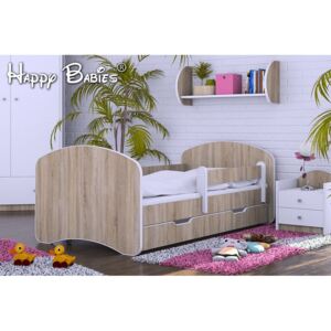 Dětská postel se šuplíkem 180x90 cm - TMAVÝ DUB