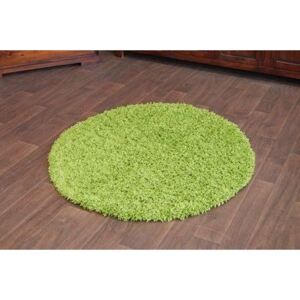 Kulatý koberec SHAGGY GALAXY - zelený