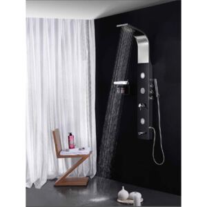 Sprchový panel LUXURY BLACK s výtokovým ramínkem
