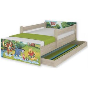 Dětská postel MAX se šuplíkem Disney - MEDVÍDEK PÚ II 160x80 cm