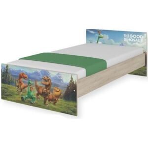 Dětská postel MAX bez šuplíku Disney - DINOSAUŘI 160x80 cm