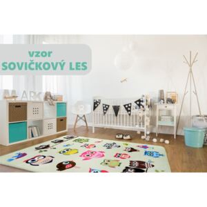 Dětský koberec Soft - SOVIČKOVÝ LES