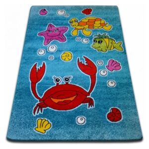 Dětský koberec KIDS Oceán - modrý