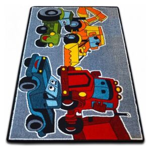 Dětský koberec KIDS Cars - šedý