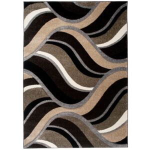 Moderní kusový koberec MATRA tmavě hnědý 3481C
