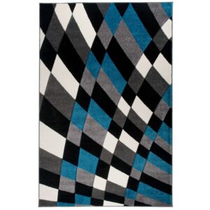 Moderní kusový koberec MATRA černo-modrý 3495A