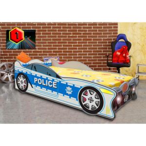 Dětská autopostel SPEED POLICIE 140x70 cm